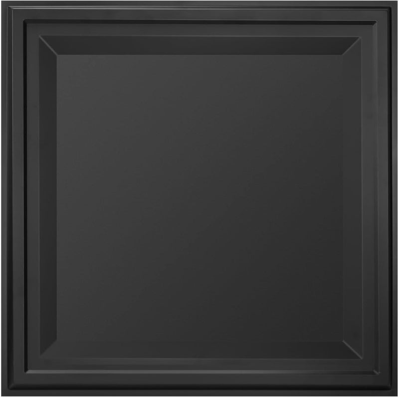 WOWSTAR 12-Pack 24"x24" Drop Ceiling Tiles, Waterproof Glue up Ceiling Panels, Black - Image 1